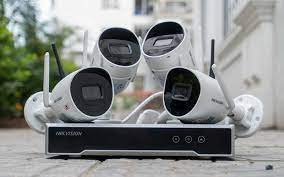 Bộ kit camera WiFi Hikvision NK44W0H 4MP: 4 camera thân trụ 2K + đầu ghi NVR WiFi 4 kênh