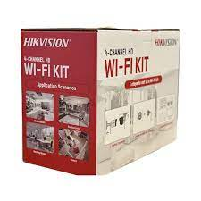 Bộ kit camera WiFi Hikvision NK44W0H 4MP: 4 camera thân trụ 2K + đầu ghi NVR WiFi 4 kênh