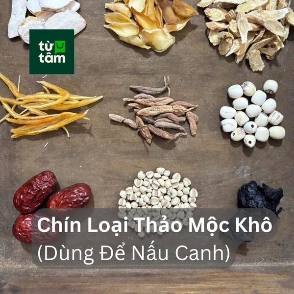 Nguyên Liệu 9 Loại Thảo Mộc Khô Dùng Nấu Canh