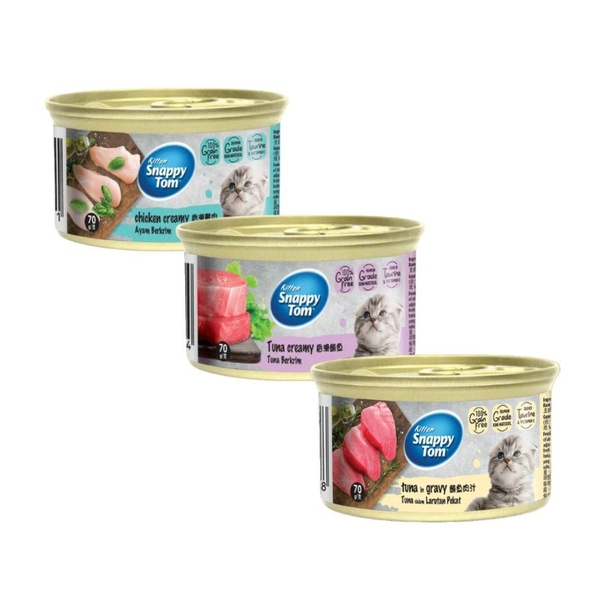 Pate Mèo Con Snappy Tom Premium Kitten (Lon (70g)