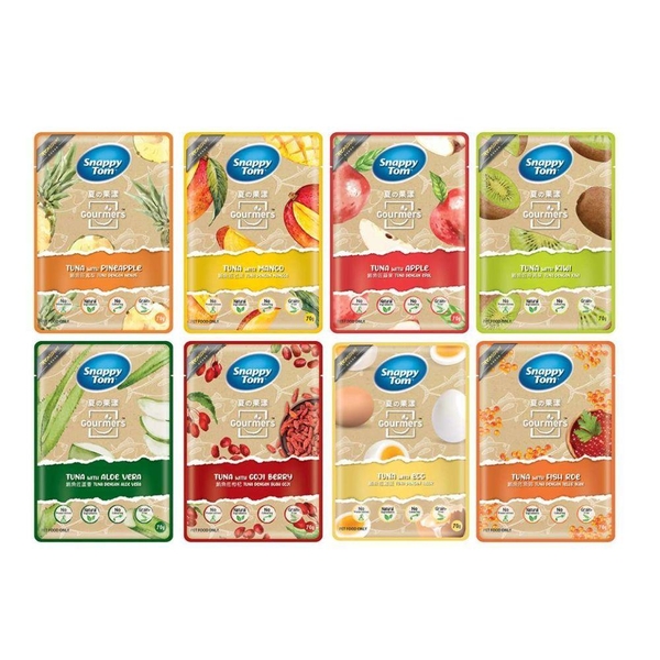 Pate Mèo Snappy Tom Cá Ngừ Mix Trái Cây (70g)