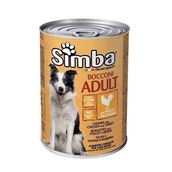 Pate Simba Adult Cho Chó Trưởng Thành Vị Gà & Gà Tây (Lon (415g)