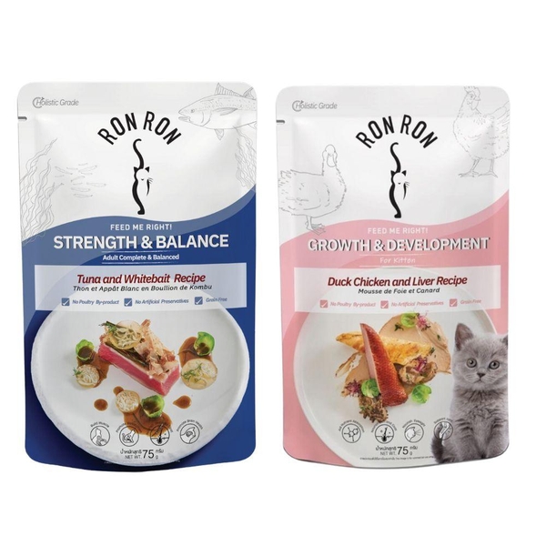Pate Mèo Ron Ron Sốt Thịt Cá (75g)