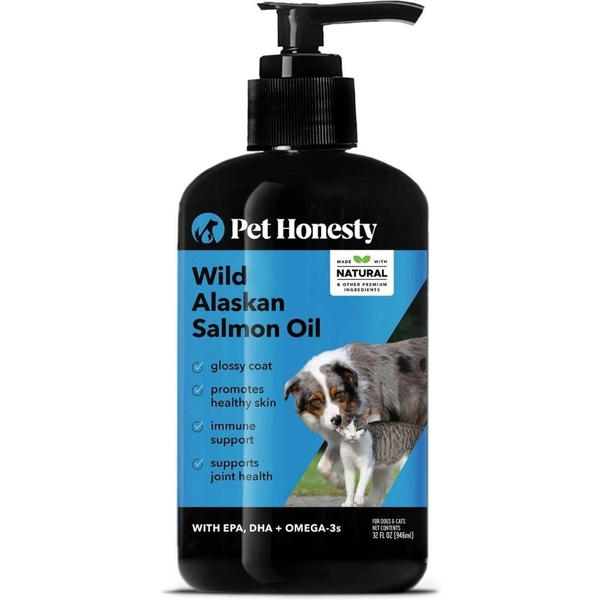 Dầu Cá Hồi Alaska Cho Chó Mèo Pet Honesty (USA)