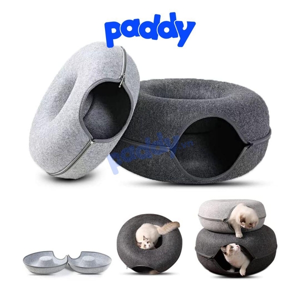 Ổ Donut Tròn Đồ Chơi Đuổi Bắt Cho Mèo