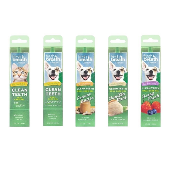 Gel Vệ Sinh Răng Miệng Chó Mèo Tropiclean Fresh Breath (Chai Lớn (59ml)