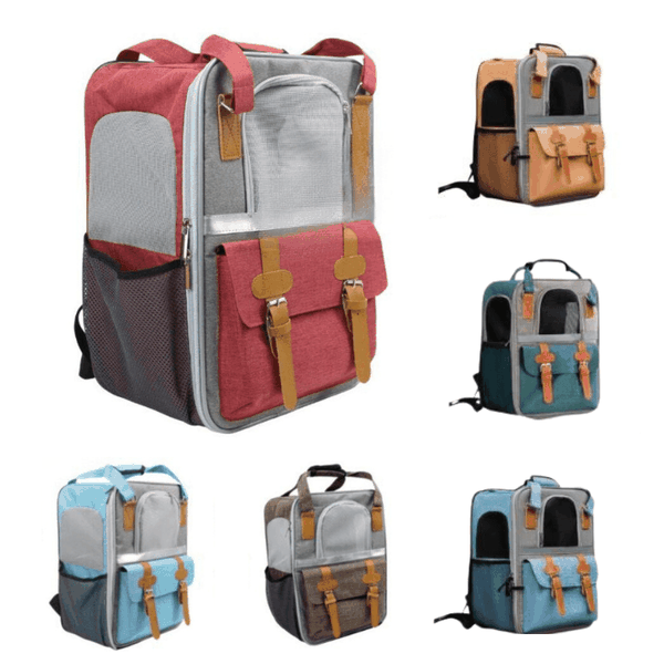 Balo Vải Vận Chuyển Chó Mèo Gogo 22x32x42cm