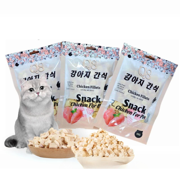 Bánh Thưởng Cho Mèo Gà Sấy Q8 (45g)