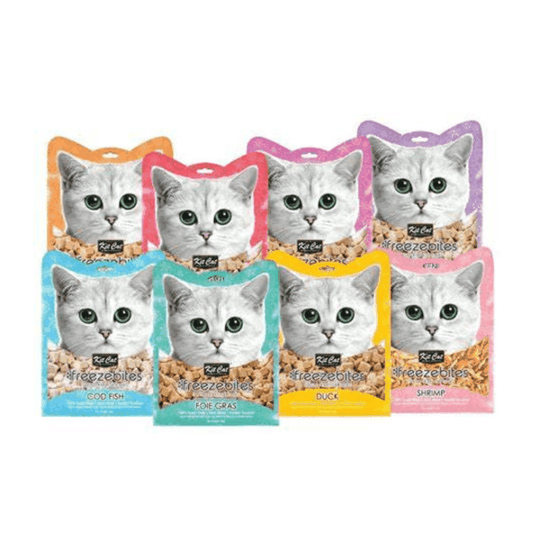 Bánh Thưởng Cho Mèo Vị Cá & Gà Tươi Sấy Khô Kit Cat Freeze Bites (15g)