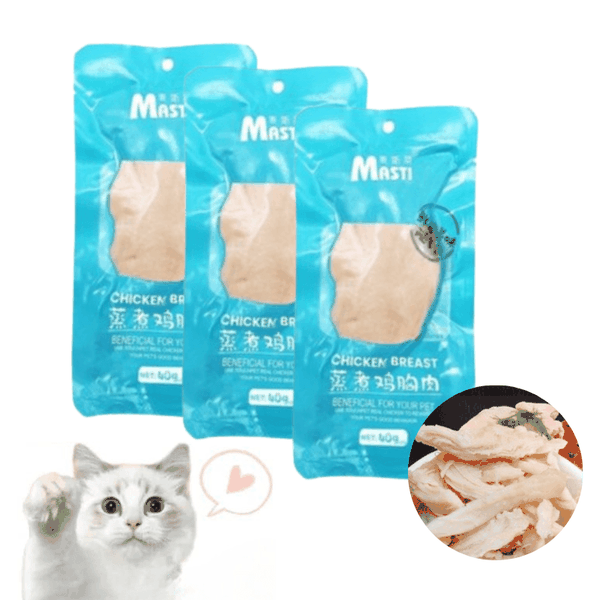 Bánh Thưởng Cho Chó Mèo Ức Gà Hấp Ăn Liền (40g)