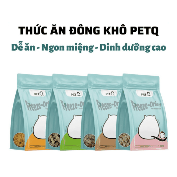 Bánh Thưởng Cho Mèo Gà Sấy Đông Khô Petq