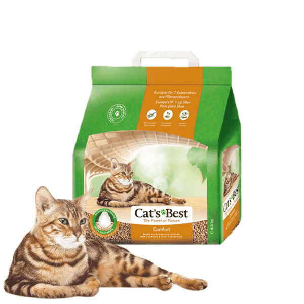 Cát Gỗ Cho Mèo Cat's Best Comfort Không Vón 10L (4.(3kg)