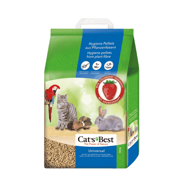 Cát Mèo & Thú Nhỏ Dạng Gỗ Cat's Best Universal Strawberry Hương Dâu 5.(5kg) (10L)