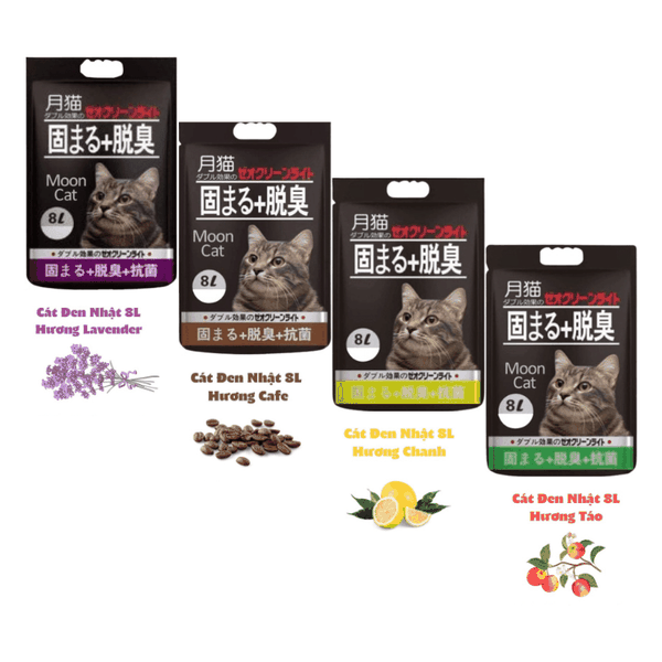 Cát Mèo Đất Sét Moon Cat Vón Cục Khử Mùi Tốt (8L)