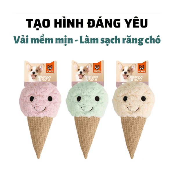Đồ Chơi Cho Chó Que Kem Nhồi Bông Fofos
