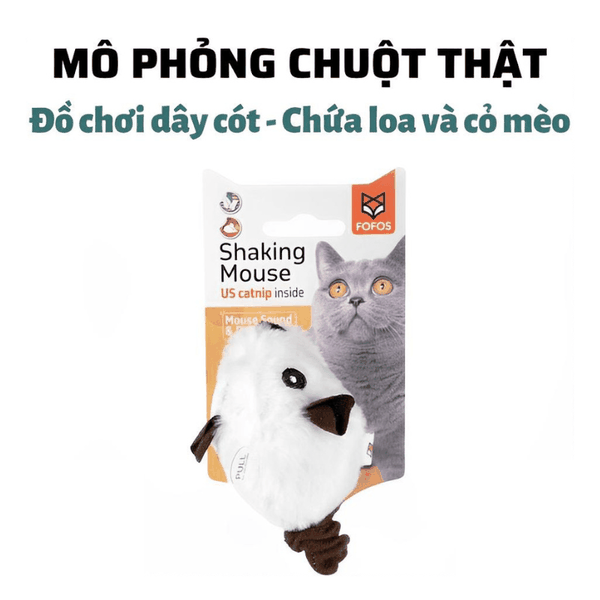 Đồ Chơi Mèo Chuột Kéo Dây Tự Động Fofos