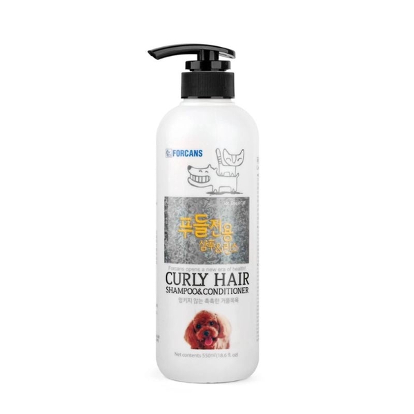 Sữa Tắm Xả Cho Chó Lông Xoăn Forcans Curly Hair (550ml)