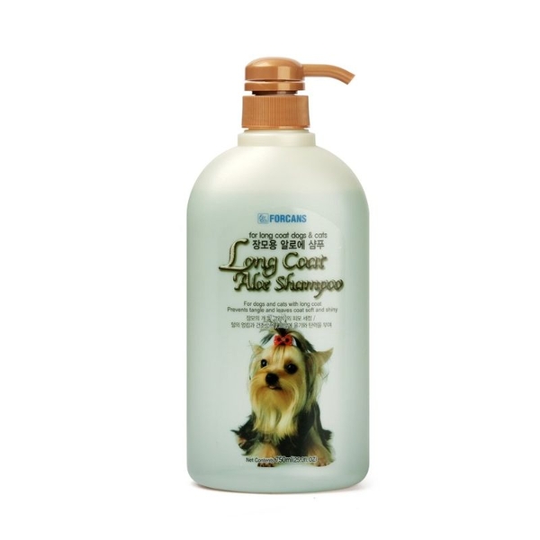 Sữa Tắm Nha Đam Cho Chó Mèo Lông Dài Forcans Long Coat Aloe Shampoo (750ml)