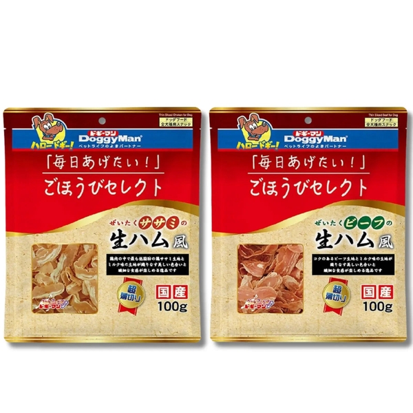 Bánh Thưởng Cho Chó Giăm Bông Sấy Doggyman (100g)