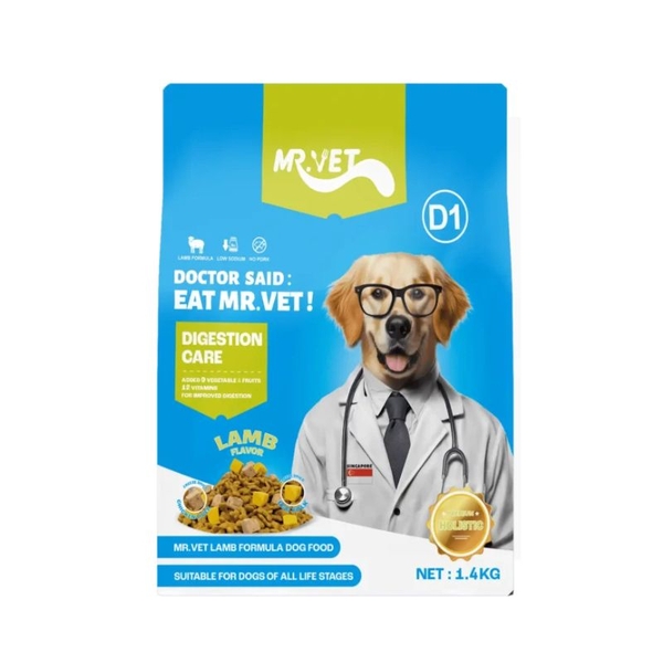 Hạt Cho Chó Mr Vet D1 Chăm Sóc Hệ Tiêu Hoá