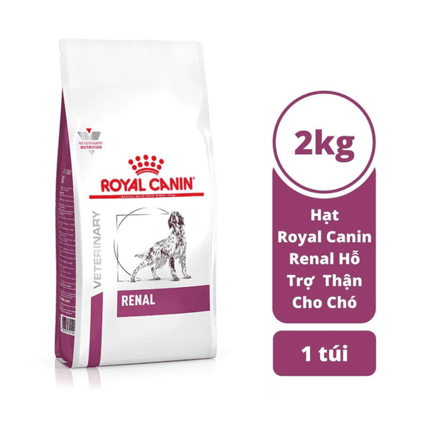 Thức Ăn Hạt Điều Trị Bệnh Cho Chó Hỗ Trợ Thận Royal Canin Renal (2kg)