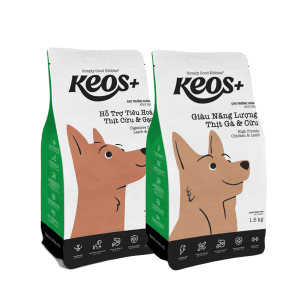 Hạt Cho Chó Trưởng Thành Keos+