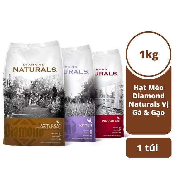 Thức Ăn Mèo Hạt Diamond Naturals Vị Gà Và Gạo