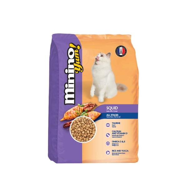 Hạt Cho Mèo Mọi Lứa Tuổi Minino Yum Vị Mực