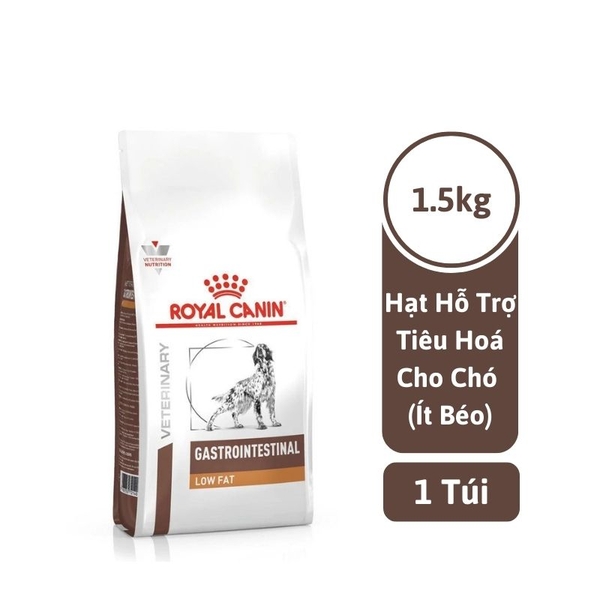 Thức Ăn Hạt Điều Trị Bệnh Cho Chó Ít Béo Royal Canin Gastrointestinal Low Fat 1.(5kg)