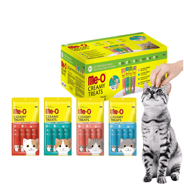 Hộp (100 Thanh) Súp Thưởng Me-O Creamy Hương Vị Đa Dạng