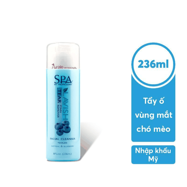 Kem Tẩy Ố Vùng Mắt Chó Mèo Tropiclean Tear Stain Remover (236ml) (Mỹ)