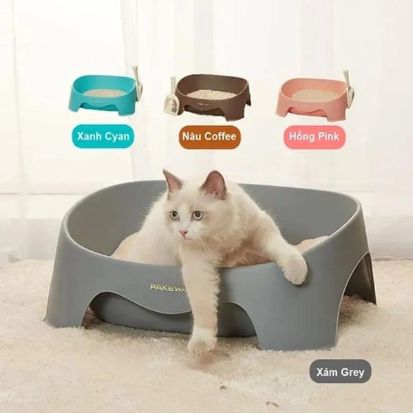 Khay Vệ Sinh Cho Mèo Đa Năng Pakeway 50x40x20cm