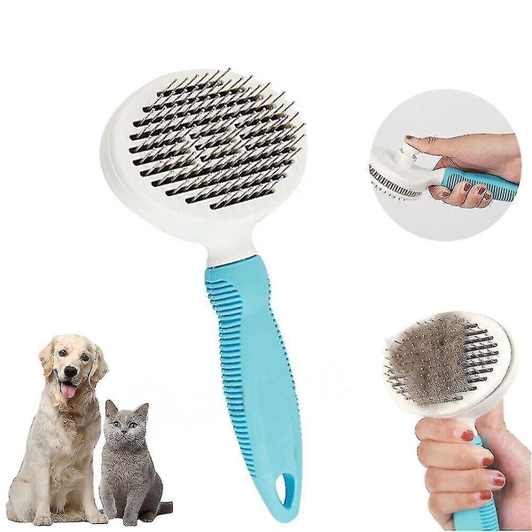 Lược Chải Lông Cho Chó Mèo Có Nút Bấm Tách Lông