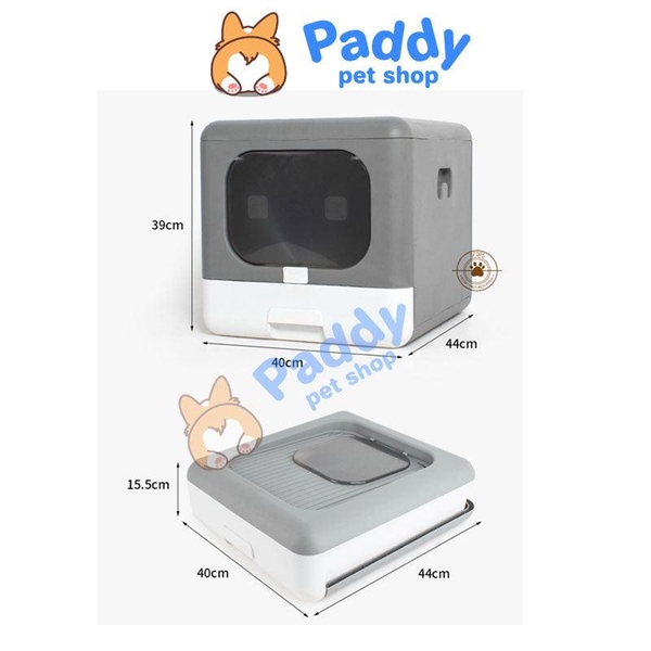 Nhà Vệ Sinh Cho Mèo Gấp Gọn Cao Cấp