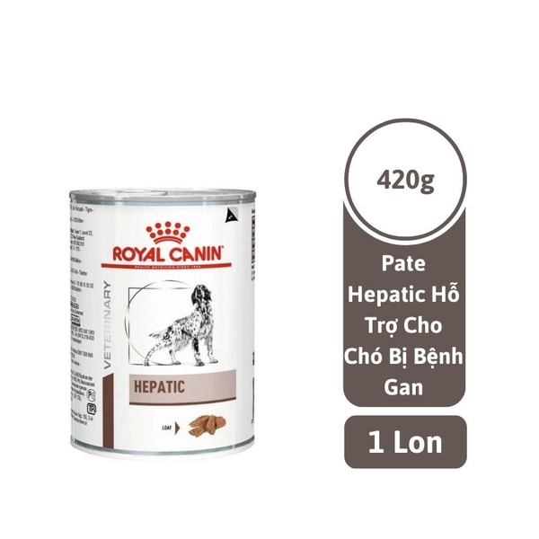 Pate Cho Chó Hỗ Trợ Gan Royal Canin Hepatic Dog Lon (420g)
