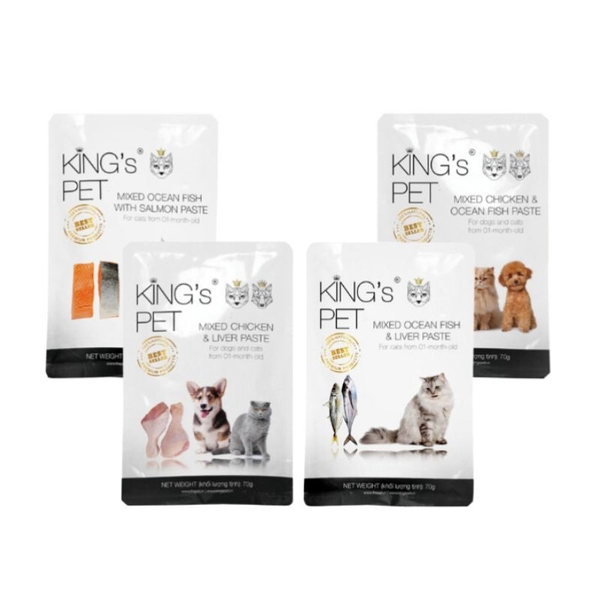 Pate Kings Pet Cho Chó Mèo Gói (70G)
