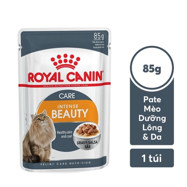 Pate Cho Mèo Chăm Sóc Da Lông Royal Canin Intense Beauty (85g)