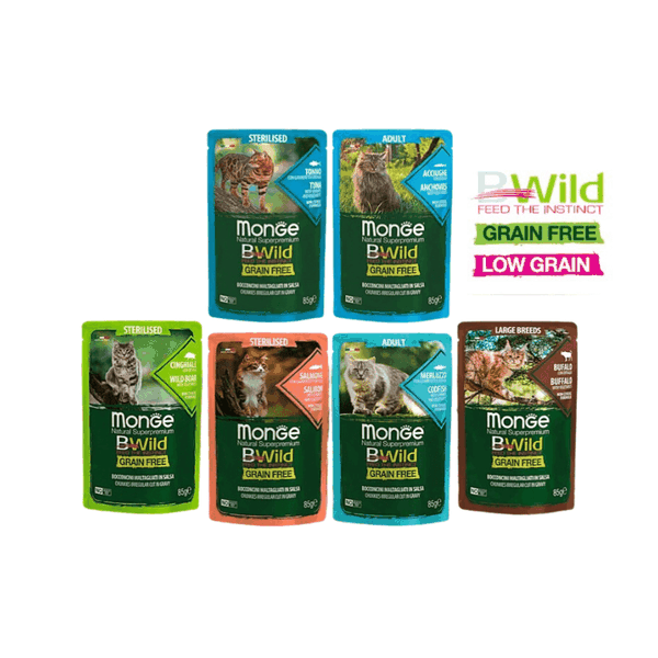 Pate Mèo Monge Bwild Nhiều Vị Gói (85g)