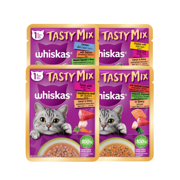 Pate Mèo Trưởng Thành Whiskas Tasty Mix (70g)