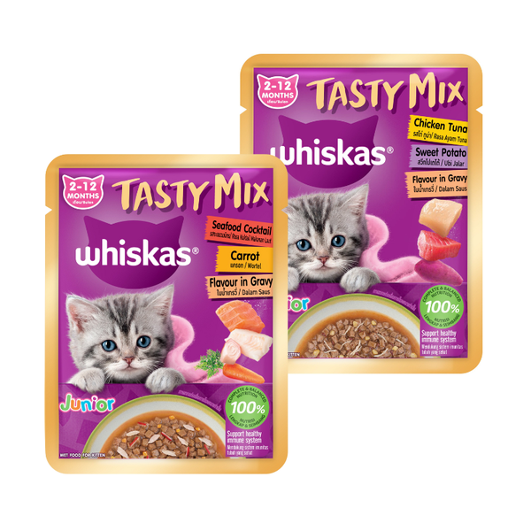Pate Mèo Whiskas Junior Tasty Mix (70g)