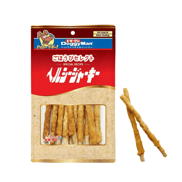 Bánh Thưởng Cho Chó Que Da Bò Nhúng Thịt Gà Doggyman (100g)