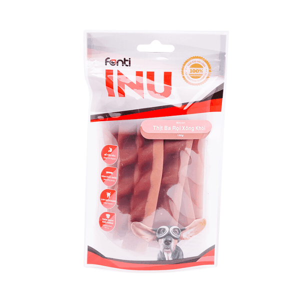 Bánh Thưởng Cho Chó Xương Gặm Fonti Inu - Thịt Ba Rọi