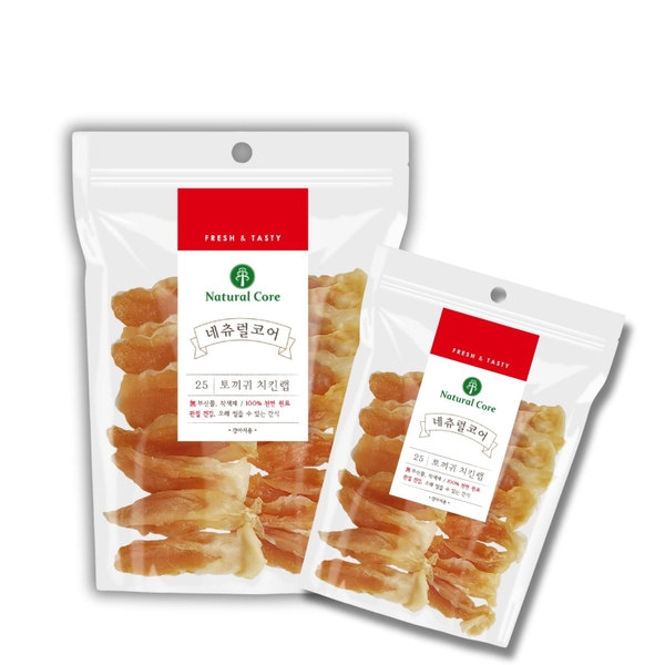 Snack Cho Chó Natural Core Ức Gà Cuộn Tai Thỏ (140g)