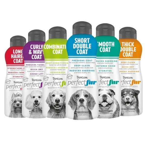 Sữa Tắm Cho Chó Tropiclean Perfectfur Chăm Sóc Lông Chuyên Biệt (473ml)