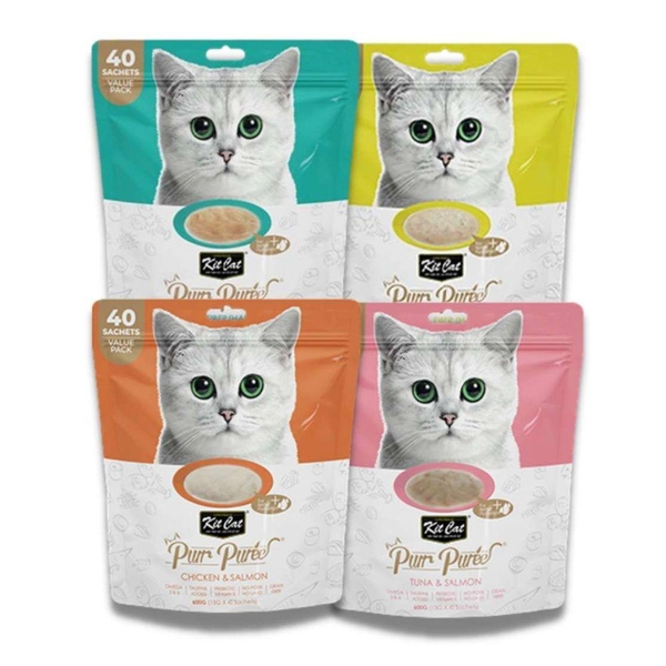 Súp Thưởng Cho Mèo Kit Cat Purr Puree (Túi Lớn 40 tuýp)