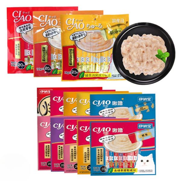 Súp Thưởng Ciao Thái Lan Cho Mèo (Túi Lớn 20 Tuýp)