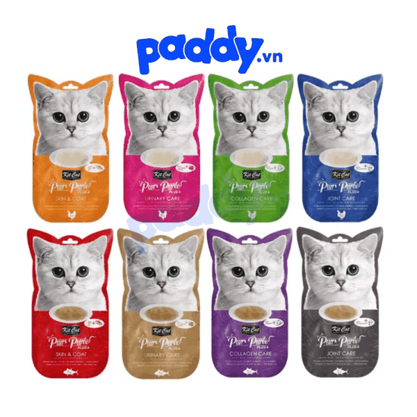 Súp Thưởng Kit Cat Purr Puree Chăm Sóc Sức Khỏe Cho Mèo (60g) (Túi 4 tuýp)