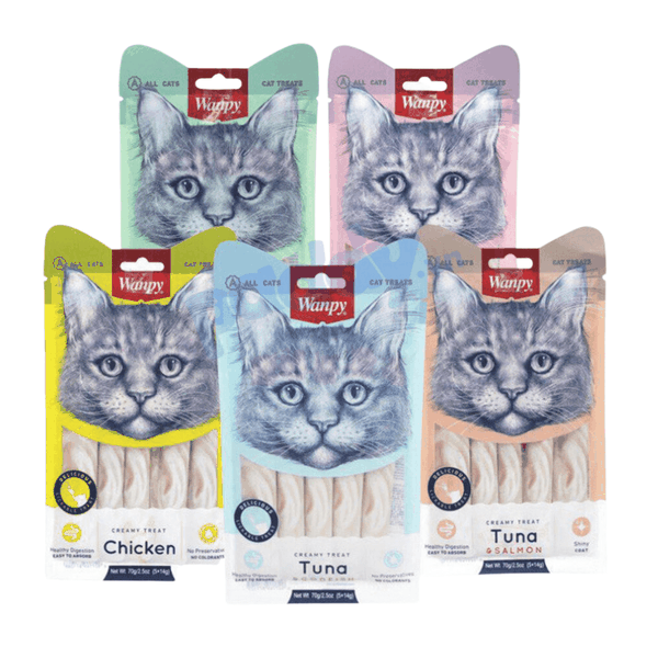 Súp Thưởng Mèo Creamy Wanpy (Túi 5 tuýp*(14g)