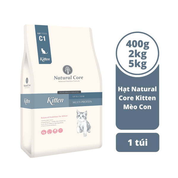 Thức Ăn Hạt Cho Mèo Con Hữu Cơ Natural Core Kitten