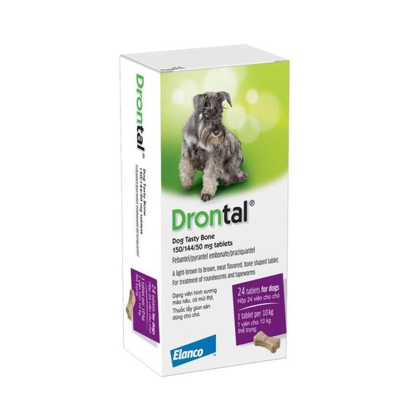 Viên Nhai Ngừa Giun Drontal Tasty Cho Chó (10kg)/viên)